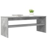 vidaXL Meuble TV Gris béton 100 x 35 x 40 cm Bois d'ingénierie