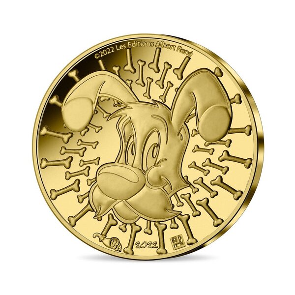 Astérix - Monnaie de 5€ Or 1/2 gr - Astérix -  Qualité BE Millésime 2022