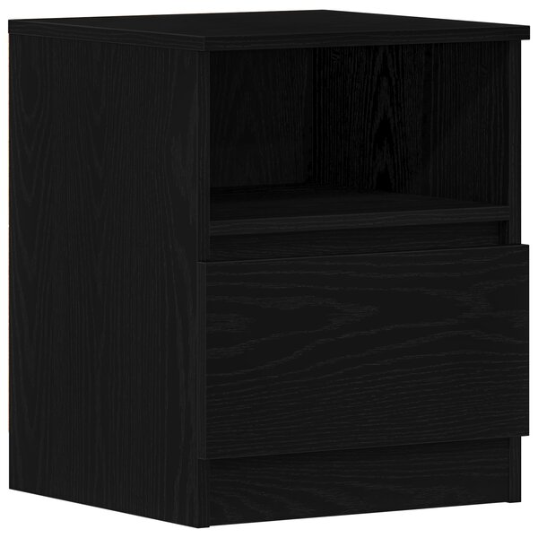 Armoires de chevet vidaXL 2 Pièces Chêne noir 40x40x50 cm en bois d'ingénierie