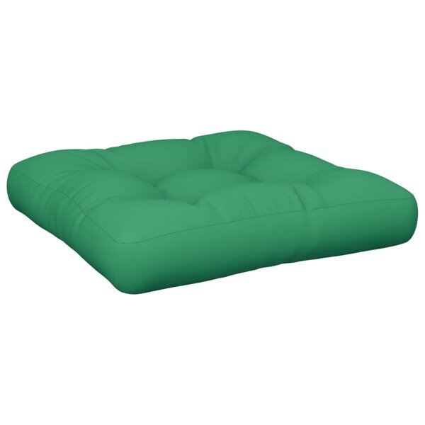 vidaXL Coussin de palette vert tissu
