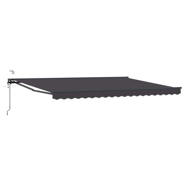vidaXL Auvent rétractable électrique Anthracite 4 5 × 3 5 m