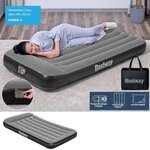 Lit gonflable 1 place 188 x 99 x 30 cm - Pompe électrique intégrée