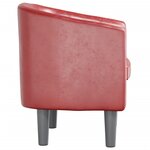 vidaXL Fauteuil rouge bordeaux similicuir