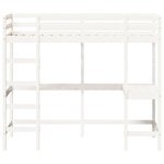 vidaXL Lit superposé sans matelas blanc 90x190 cm bois de pin massif