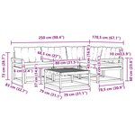 vidaXL Ensemble de canapés d'extérieur 5 pc Blanc et gris clair