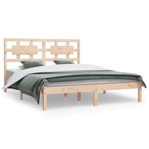 vidaXL Cadre de lit sans matelas 150x200 cm bois de pin massif