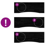 vidaXL Dessus de bureau marron foncé bois chêne massif rectangulaire