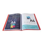 Protège-documents En Polypropylène 5/10e Opak Pochettes Cristal 60 Vues - A4 - Rouge - Exacompta