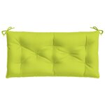 vidaXL Coussin de banc de jardin vert brillant 110x50x7cm tissu oxford