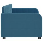 vidaXL Lit de repos sans matelas bleu 80x200 cm velours