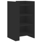 vidaXL Buffet noir 45x35x75 cm bois d’ingénierie