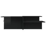 vidaXL Tables basses 2 Pièces noir brillant bois d'ingénierie