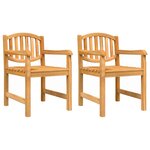 vidaXL Ensemble à manger de jardin 4 Pièces Bois de teck massif