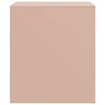 vidaXL Tables de chevet 2 Pièces rose 34 5x39x44 cm acier