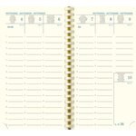 Agenda Poche SAD 16S Méline 9 x 16 cm Semainier Septembre à Décembre 16 mois x 5 EXACOMPTA