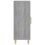 vidaXL Buffet Sonoma gris 34 5x34x90 cm Bois d'ingénierie