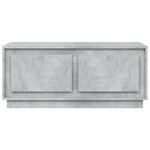 vidaXL Table basse gris béton 102x50x44 cm bois d'ingénierie