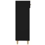 vidaXL Armoire à chaussures Noir 30x35x105 cm Bois d'ingénierie