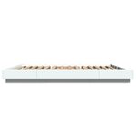 vidaXL Cadre de lit blanc 150x200 cm bois d'ingénierie