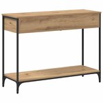 vidaXL Table console Other chêne artisanal 100 x 34.5 x 75 cm