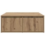 vidaXL Table basse chêne artisanal 80 x 80 x 31 cm Bois d'ingénierie