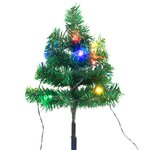 vidaXL Arbres d'allée de Noël 6 Pièces avec LED multicolores 45 cm PVC