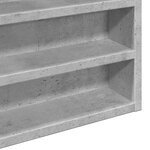 vidaXL Armoire à vitrine gris béton 80x8 5x58 cm bois d'ingénierie