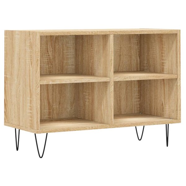 vidaXL Meuble TV chêne sonoma 69 5 x 30 x 50 cm bois d'ingénierie