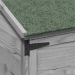 vidaXL Abri de jardin Gris 59 5 x 56 x 176 5 cm Bois d'ingénierie