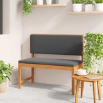 vidaXL Banc de jardin avec coussins 100x50x91 cm en bois d'acacia