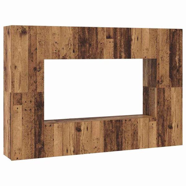 vidaXL Ensemble meuble TV 8 Pièces Bois ancien 60 x 30 x 30 cm