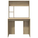 vidaXL Bureau Chêne Sonoma 91 x 50 x 149 cm Bois d'ingénierie