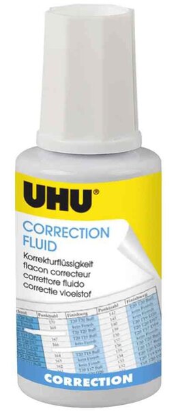 Liquide de correction Correction Fluid  blanc  20 ml UHU