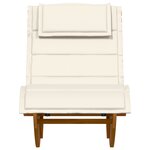vidaXL Chaises longues à bascule avec coussins 2 Pièces en bois massif d'acacia