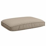 vidaXL Set de coussins de palette 3 Pièces Taupe 120 x 80 x 12 cm
