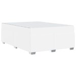 vidaXL Cadre de lit Blanc 140 x 200 cm Faux cuir