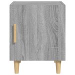 vidaXL Tables de chevet 2 Pièces Sonoma gris Bois d'ingénierie