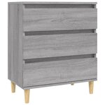 vidaXL Buffet Sonoma gris 60x35x70 cm Bois d'ingénierie