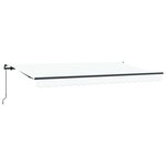 vidaXL Auvent Rétractable Blanc 400 x 200 cm Polyester et Aluminium