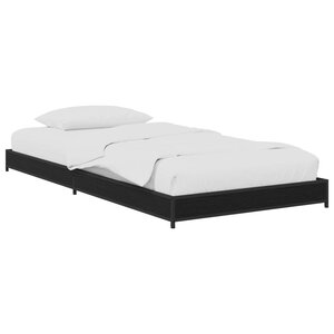 vidaXL Cadre de lit Chêne noir 80 x 200 cm Bois d'ingénierie