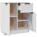 vidaXL Buffets 2 Pièces blanc 60x30x70 cm Bois d'ingénierie