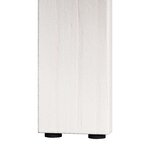 vidaXL Table basse 3 Pièces Blanc Bois massif en pin