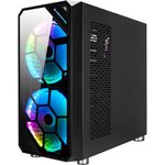 XIGMATEK BOITIER PC Zest - Moyen Tour - RGB - EN41541 - Noir - Verre trempé - Format E-ATX (EN41541)