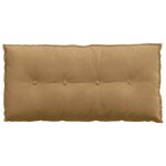 vidaXL Coussin de Dos Marron 100 x 50 cm Tissu en velours côtelé
