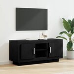 vidaXL Meuble TV Chêne noir 102 x 35 x 45 cm Bois d'ingénierie
