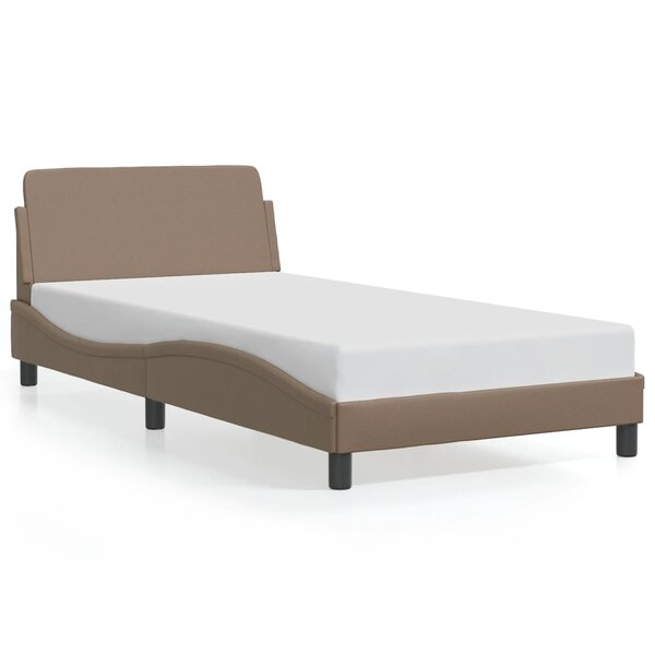 vidaXL Cadre de lit Dover cappuccino 100x200 cm similicuir