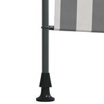 vidaXL Store Roulant Extérieur Anthracite et blanc 120 x 270 cm