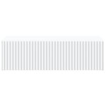 vidaXL Table d'appoint murale Blanc 59 x 34 5 x 17 cm