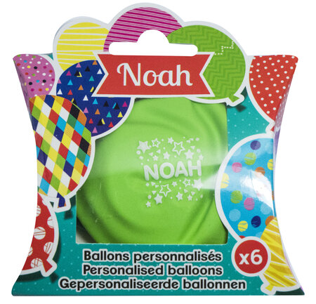 Ballons de baudruche prénom Noah