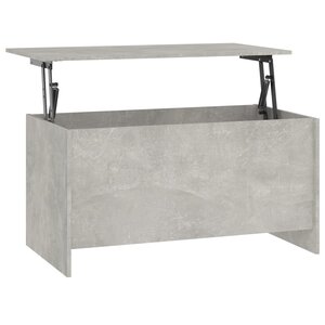 vidaXL Table basse gris béton 102x55 5x52 5 cm bois d'ingénierie